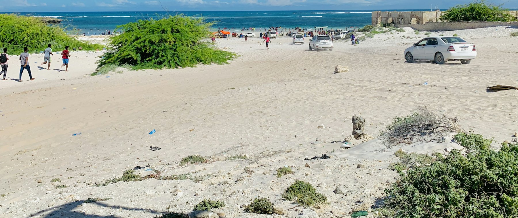 Jazeera beach on the Mogadishu shoreline